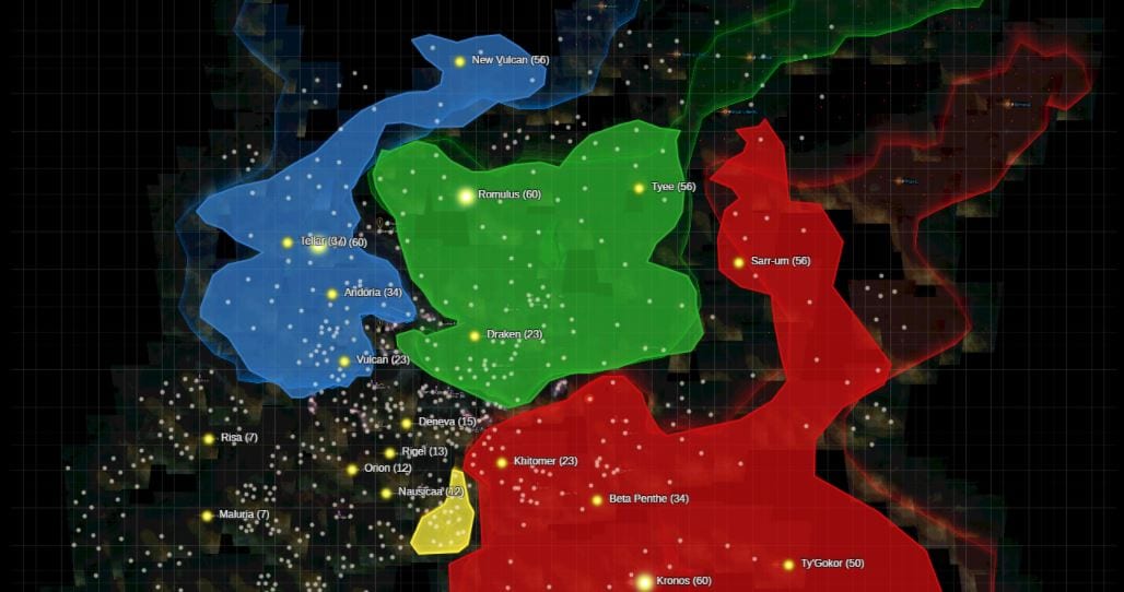 The Best Star Trek Fleet Command Map Anywhere
